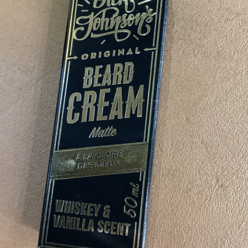 Beard cream whiskey vanilla scent